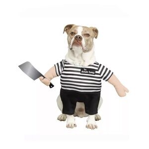 Spirit Black and White Striped Dog Costume